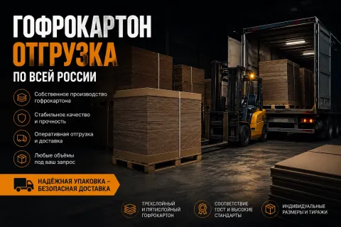 Гофрокартон с доставкой по РФ